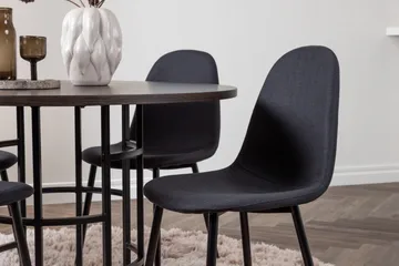 Copenhagen Matgrupp 115 cm Rund med 4 Polar stolar - Svart - Products - Möbler - Bord & matgrupp - Matgrupp