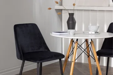 Danburi Matgrupp 60 cm Rund med 2 Night stolar - Svart - Products - Möbler - Bord & matgrupp - Matgrupp