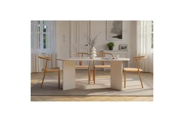 Dano Matbord 180 cm Oval - Natur/Vit - Products - Möbler - Bord & matgrupp - Matbord & köksbord