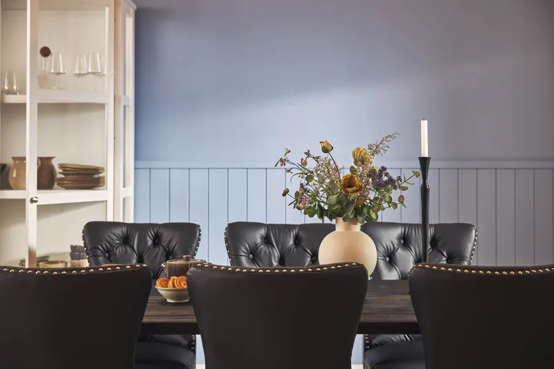 Dijon Matgrupp 200 cm inkl 6 Bergviken Stolar Konstläder - Brun - Products - Möbler - Bord & matgrupp - Matgrupp