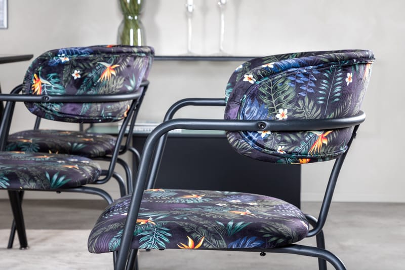 Dipp Matgrupp 180 cm Rektangulär med 6 Arrow stolar - Svart/Guld - Products - Möbler - Bord & matgrupp - Matgrupp