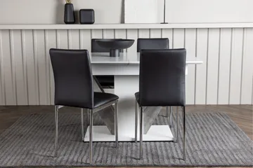 Disa Matgrupp 120 cm Rektangulär med 4 Lily stolar - Svart - Products - Möbler - Bord & matgrupp - Matgrupp