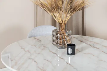 Estelle Matgrupp 106 cm Rund med 4 Vault stolar - Svart - Products - Möbler - Bord & matgrupp - Matgrupp