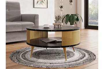 Galia Soffbord 75 cm - Guld/Svart - Products - Möbler - Bord & matgrupp - Soffbord