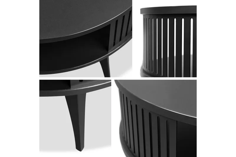 Galia Soffbord 75 cm - Svart/Ljusgrå - Products - Möbler - Bord & matgrupp - Soffbord