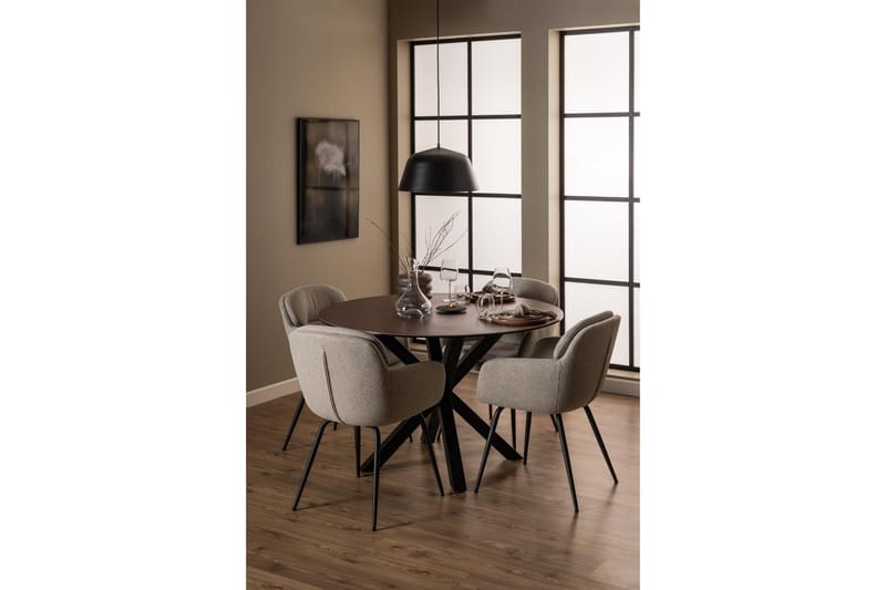 Ganesh Matbord 119 cm Rund - Brun - Products - Möbler - Bord & matgrupp - Matbord & köksbord