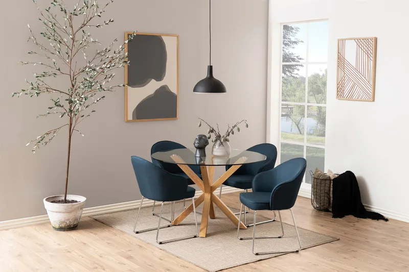 Ganesh Matbord 119 cm Rund - Transparent - Products - Möbler - Bord & matgrupp - Matbord & köksbord