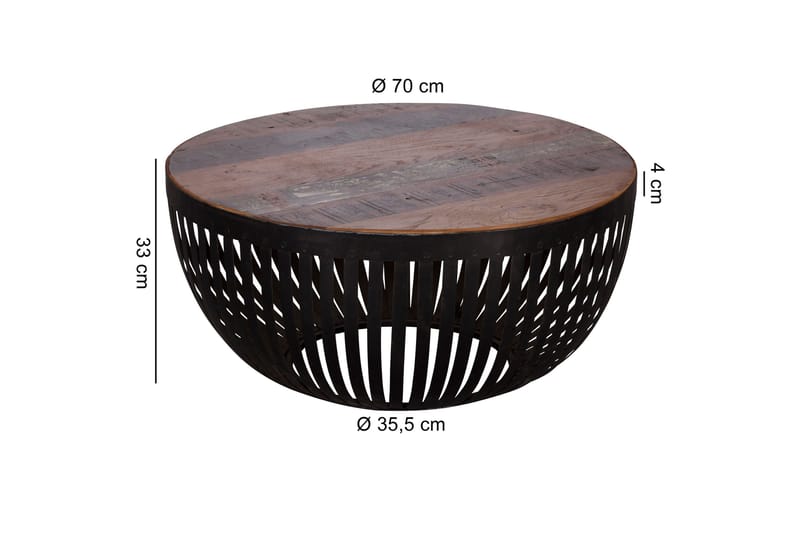 Ireene Soffbord 70 cm - Flerfärgad - Products - Möbler - Bord & matgrupp - Soffbord