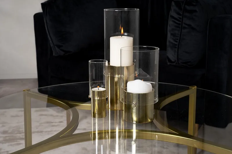 Kivik Soffbord Runt 75cm - Transparent - Products - Möbler - Bord & matgrupp - Soffbord