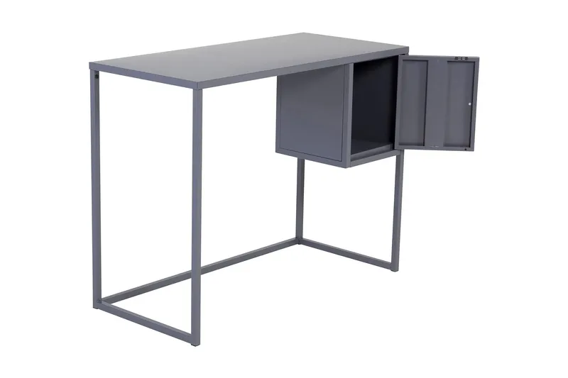 Bakal Skrivbord 95 cm med Förvaring Skåp - Ljusgrå - Products - Möbler - Bord & matgrupp - Kontorsbord - Datorbord