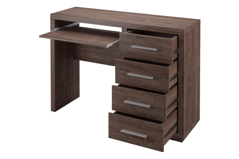 Benavila Skrivbord 120 cm med Förvaring 4 Lådor - Beige/Grå - Products - Möbler - Bord & matgrupp - Kontorsbord - Datorbord