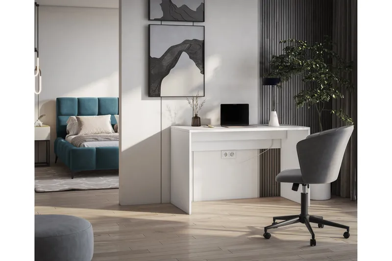 Nevy Skrivbord 120x60 cm - Vit - Products - Möbler - Bord & matgrupp - Kontorsbord - Datorbord