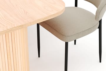 Kopparbo Matbord 200 cm med 6 Sawako Stolar - Natur - Products - Möbler - Bord & matgrupp - Matgrupp