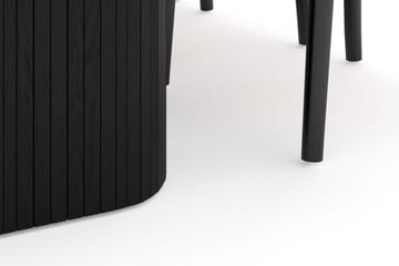 Kopparbo Matgrupp 200 cm med 6 Dastoori Matstolar - Svart - Products - Möbler - Bord & matgrupp - Matgrupp