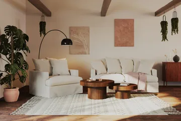 Kopparbo Runt Soffbord 90 cm - Valnöt / Trä / Mörkbrunt - Products - Möbler - Bord & matgrupp - Soffbord