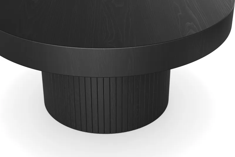 Kopparbo Soffbord 90 cm Runt Svart - Svart trä - Products - Möbler - Bord & matgrupp - Soffbord