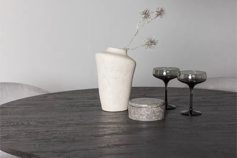 Lanzo Matgrupp 120 cm Rund med 4 Evelina stolar - Svart - Products - Möbler - Bord & matgrupp - Matgrupp