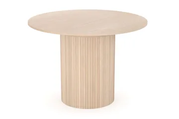 Kopparbo Ljust Runt Matbord 106 cm Förlängningsbart med illäggsskiva - Vitlaserat Ek / Trä - Products - Möbler - Bord & matgrupp - Matbord & köksbord