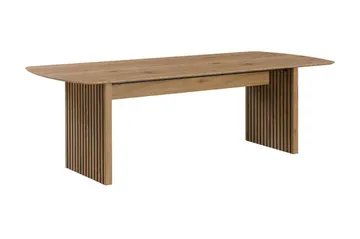 Matgrupp Bark Richeto med Molly stolar Ek/beige - Products - Möbler - Bord & matgrupp - Matgrupp