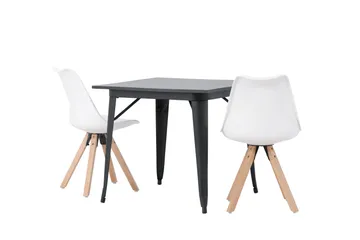 Ochovi Matgrupp  80 cm Rektangulär med 2 Zeno stolar - Svart - Products - Möbler - Bord & matgrupp - Matgrupp