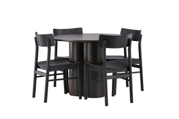 Olivia Matgrupp + 4 stolar - Mocca - Products - Möbler - Bord & matgrupp - Matgrupp