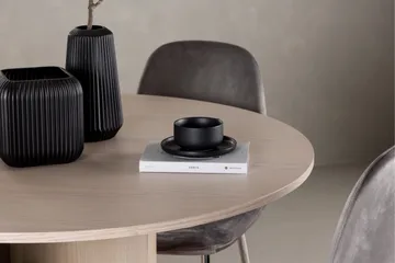 Olivia Matgrupp 110 cm Rund med 4 Eva stolar - Whitewash - Products - Möbler - Bord & matgrupp - Matgrupp