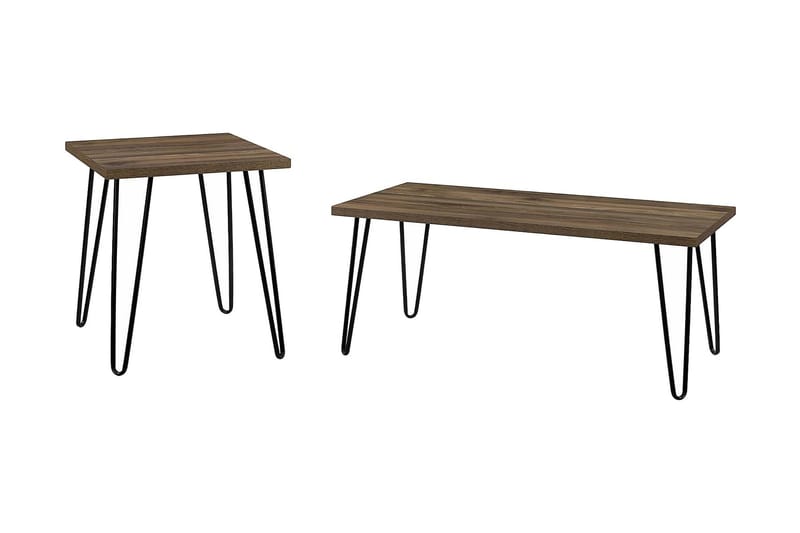 Owen Soffbord 107 cm Valnötsbrun/Svart - Dorel Home - Products - Möbler - Bord & matgrupp - Soffbord