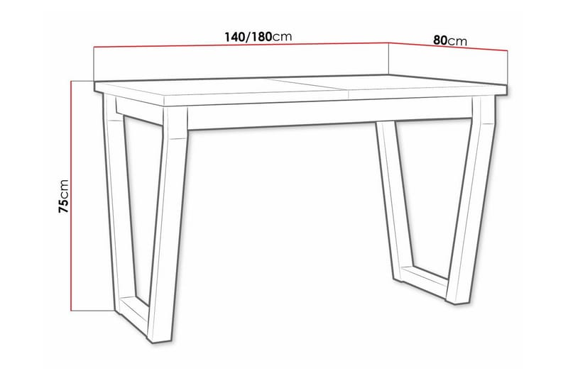 Patrickswell Matbord 80 cm - Svart - Products - Möbler - Bord & matgrupp - Matbord & köksbord