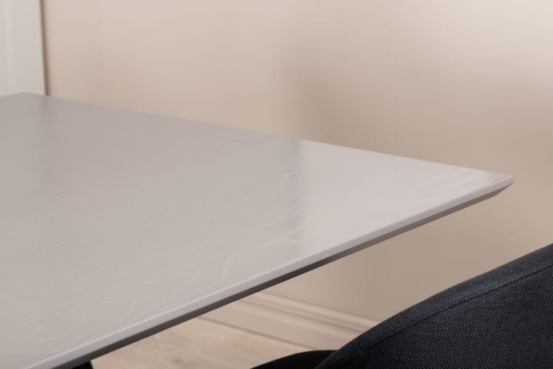 Piazza Matgrupp 180 cm Rektangulär med 6 Velvet stolar - Svart - Products - Möbler - Bord & matgrupp - Matgrupp