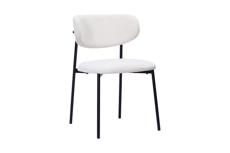 Richeto Matbord 240 cm med 6 Lucy Matstolar - Rökt ek / Vit Bouclé - Products - Möbler - Bord & matgrupp - Matgrupp