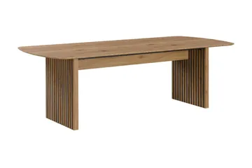 Richeto Matbord 240 cm med 8 Filip Matstolar - Naturlig finish / Vit Bouclé - Products - Möbler - Bord & matgrupp - Matgrupp