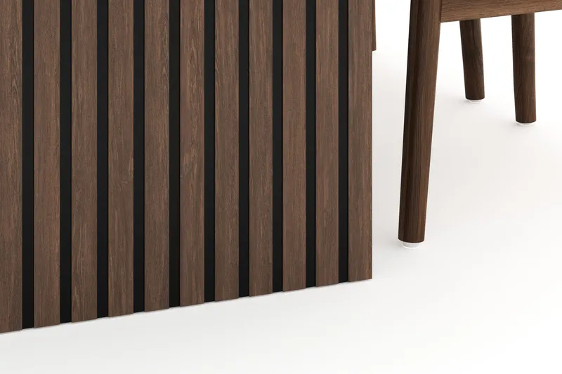 Richeto Matgrupp Rökt Ek 240 cm med 6 Dastoori Matstolar - Rökt ek - Products - Möbler - Bord & matgrupp - Matgrupp