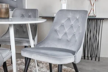 Ridones Matbord Runt med 4 st Valera Lyx Sammetstol - Products - Möbler - Bord & matgrupp - Matgrupp