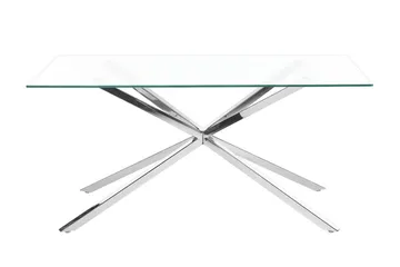 Rimbey Matbord 90x160 cm - transparent/Silver - Products - Möbler - Bord & matgrupp - Matbord & köksbord