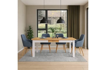 Selma Matbord Rectangulär 180x90 cm - Vit - Products - Möbler - Bord & matgrupp - Matbord & köksbord