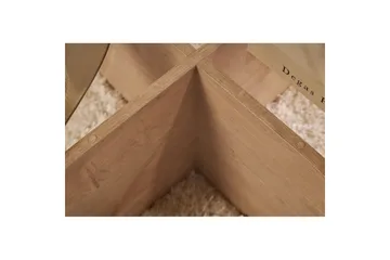 Soffbord Aeris 75 cm med Glasskiva - Safir Ek / Transparent - Products - Möbler - Bord & matgrupp - Soffbord