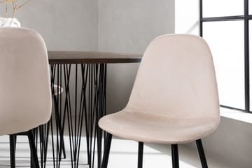 Stone Matgrupp 220 cm Oval med 6 Polar stolar - Beige - Products - Möbler - Bord & matgrupp - Matgrupp