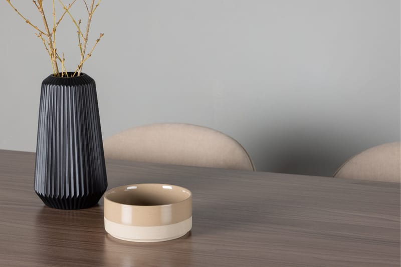 Tempe Matgrupp 140 cm Rektangulär med 4 Velvet stolar - Beige - Products - Möbler - Bord & matgrupp - Matgrupp