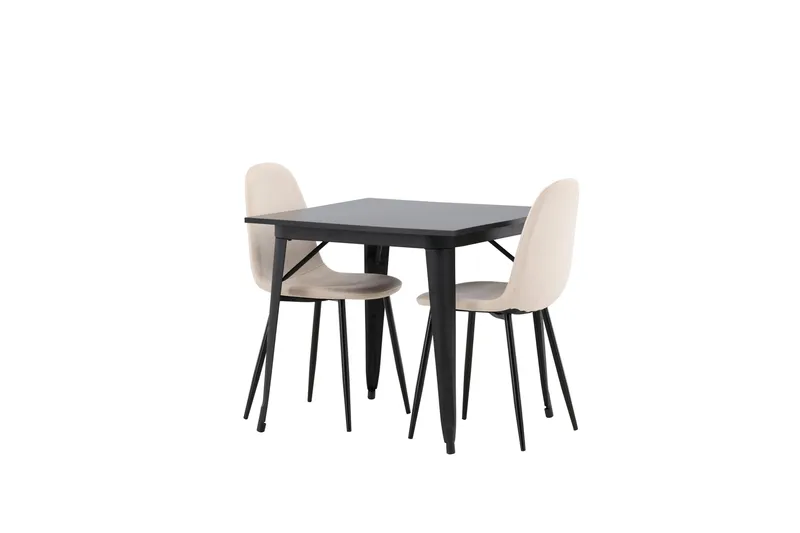 Tempe Matgrupp 80 cm Rektangulär med 2 Polar stolar - Beige - Products - Möbler - Bord & matgrupp - Matgrupp