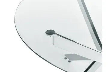 Vincenzo Matbord 120 cm Rund - transparent/Silver - Products - Möbler - Bord & matgrupp - Matbord & köksbord