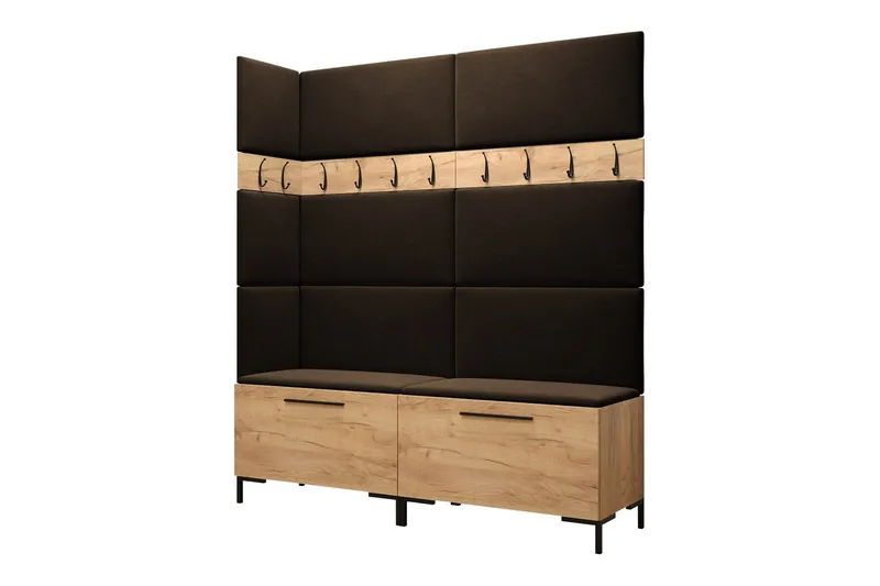 Dunvegan Hallmöbelset 168x46 cm, Mörkbrun