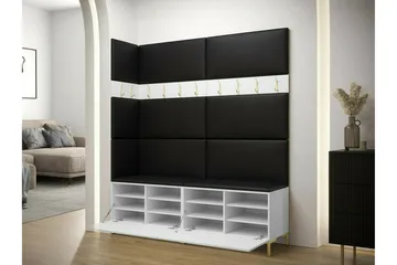 Dunvegan Hallmöbelset 168x46 cm - Vit - Products - Möbler - Hallmöbler - Möbelset för hall & entre