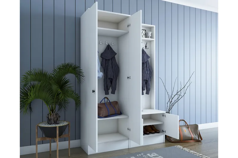 Erickslund Hallmöbelset - Vit - Products - Möbler - Hallmöbler - Möbelset för hall & entre