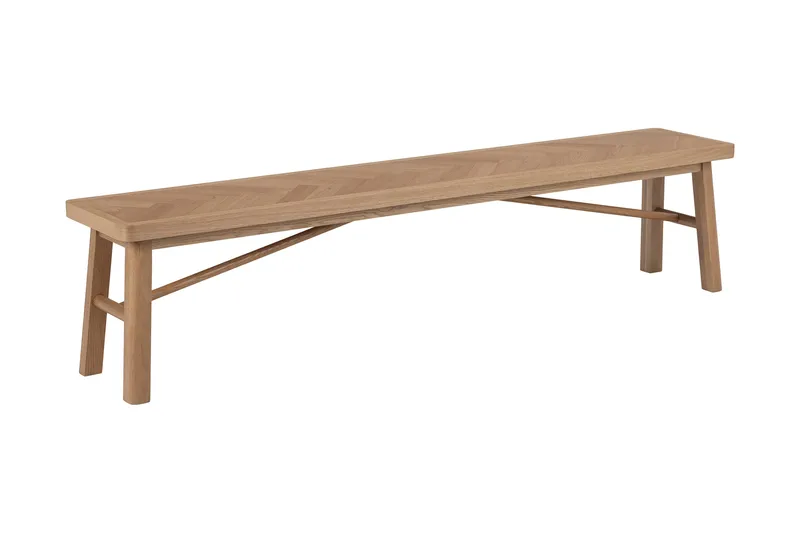 Galwa Sittbänk - Svart/Matt Ek - Products - Möbler - Hallmöbler - Hallbänk