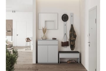Simply Hallmöbelset - Grå - Products - Möbler - Hallmöbler - Möbelset för hall & entre