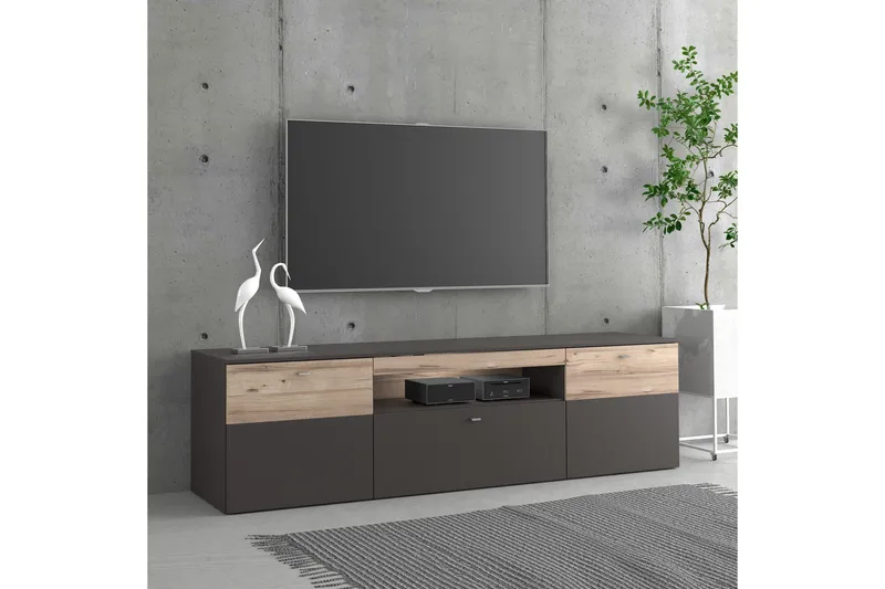 Ameysford TV-Bänk 209,8 cm - Grå/Brun - Products - Möbler - TV- & Mediamöbler - TV bänk & mediabänk