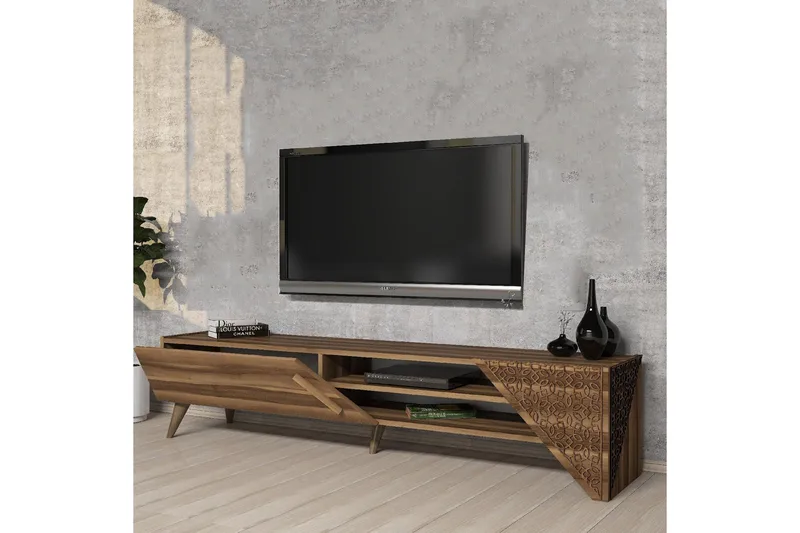 Gerais Tv-bänk 180 cm - Valnöt - Products - Möbler - TV- & Mediamöbler - TV bänk & mediabänk