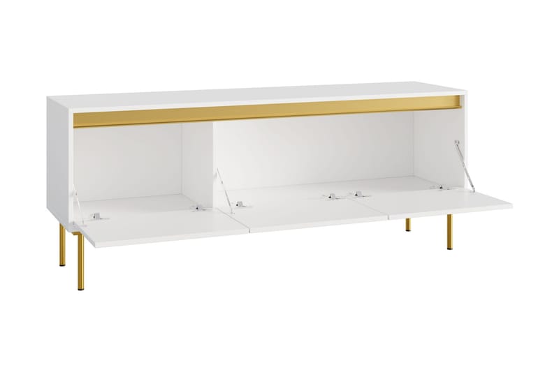 Hollander Tv-bänk 150 cm - Vit/Guld - Products - Möbler - TV- & Mediamöbler - TV bänk & mediabänk