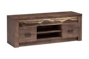 Indianapolis TV-bänk 137x42x53 cm, Vit Led-Belysning