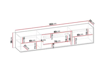 Juniskär Tv-skåp 183 cm - Vit - Products - Möbler - TV- & Mediamöbler - TV-skåp